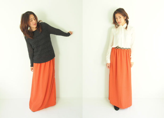 Pattern Long Skirt 25