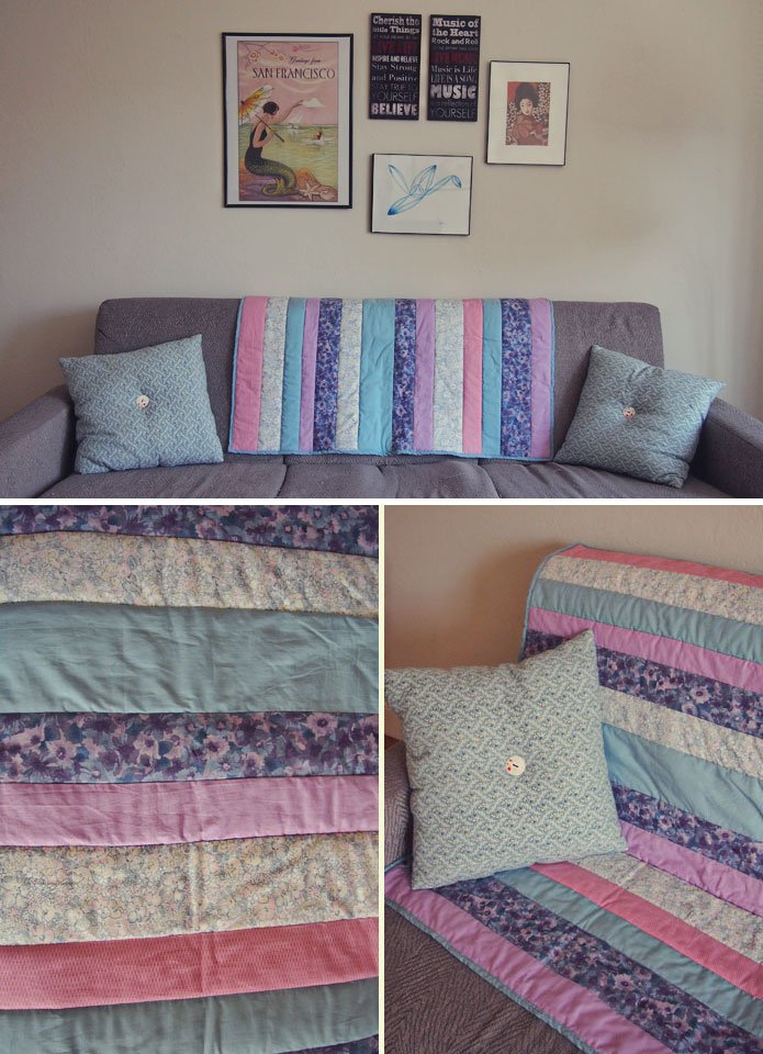 Easy quilt in a day for beginners: Quilt as you go!