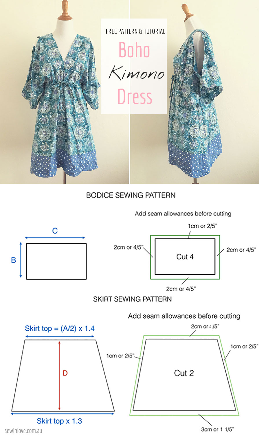 Free Sewing Pattern & Tutorial Free People inspired summer dress Sew
