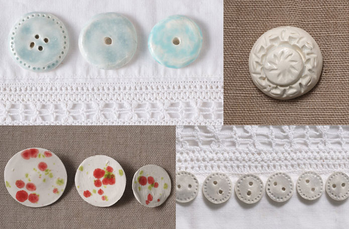 Handmade ceramic buttons giveaway free