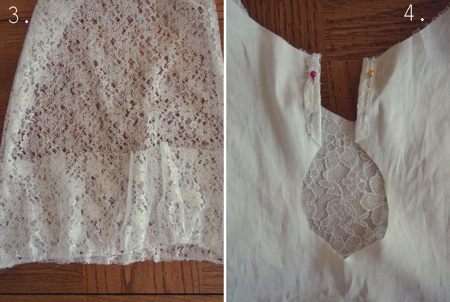 Free Pattern How to make a ruffle lace dress ワンピース作り方 Sew in Love