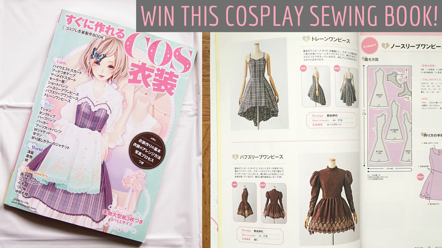 Video book review for a Cosplay costumes sewing pattern book.