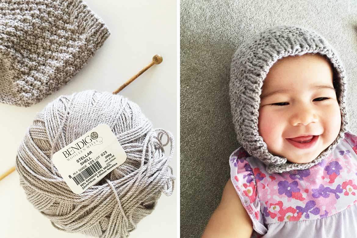 Free Baby Bonnet Hat Pattern Easy Knitting For Beginners