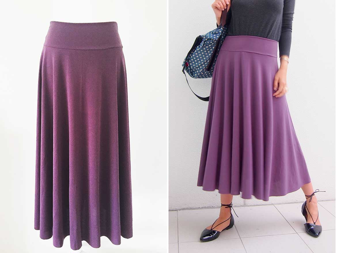 How to sew a simple half circle Skirt without a zipper - Beginner's Sewing  Tutorial