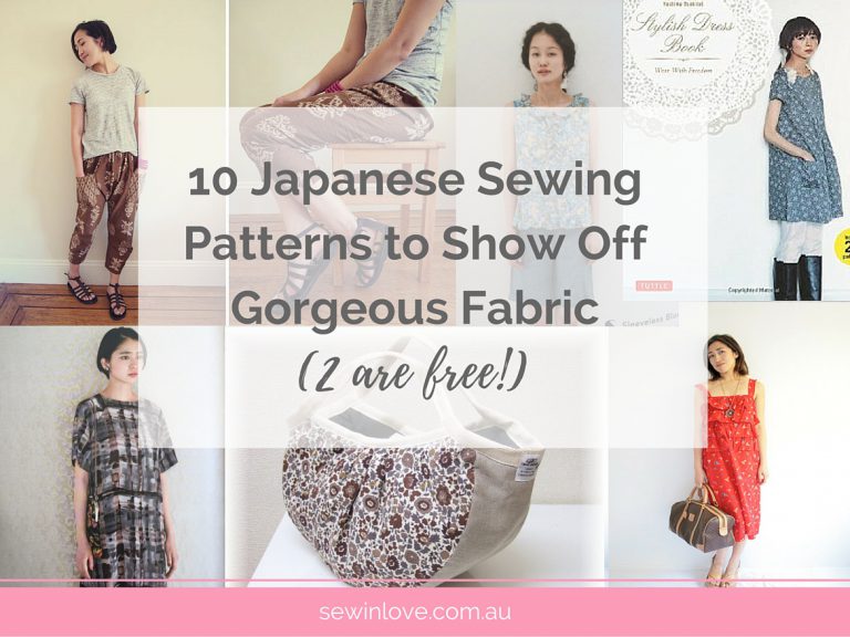 10 Japanese Sewing Patterns to Show Off Fabric Sew in Love