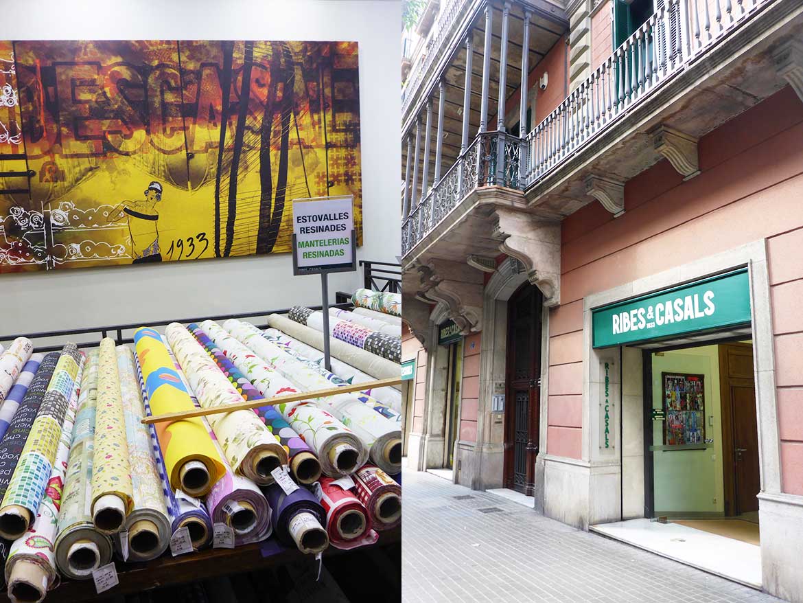 I was in Barcelona shopping for fabric. Check out all my gorgeous fabric finds!