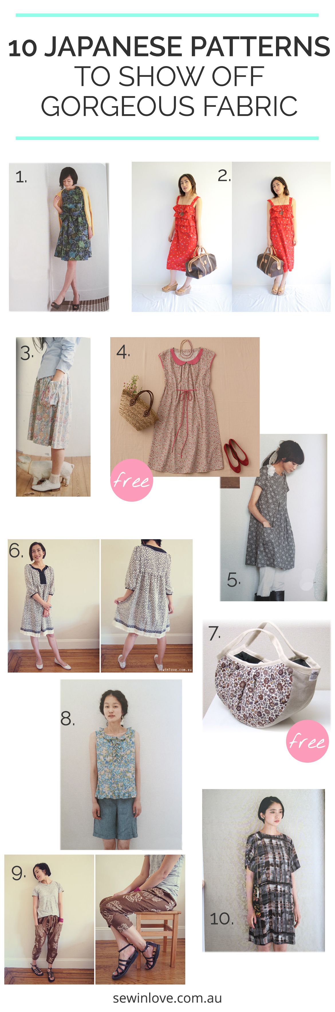 10 Japanese Sewing Patterns to Show Off Gorgeous Fabric - Sew in Love