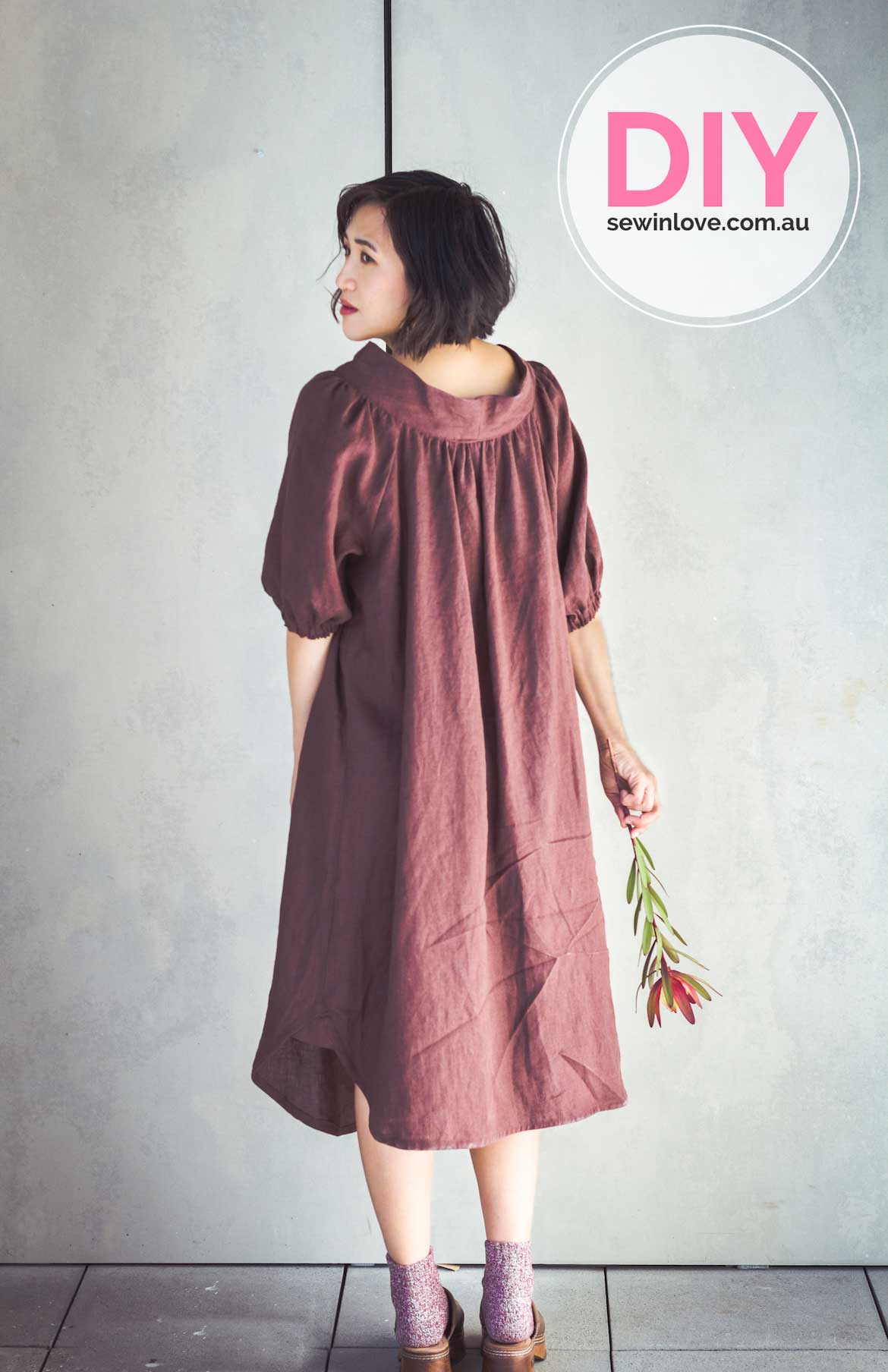 Finished! Smock Dress in Ohsosoft Linen from Merchant and Mills Sew