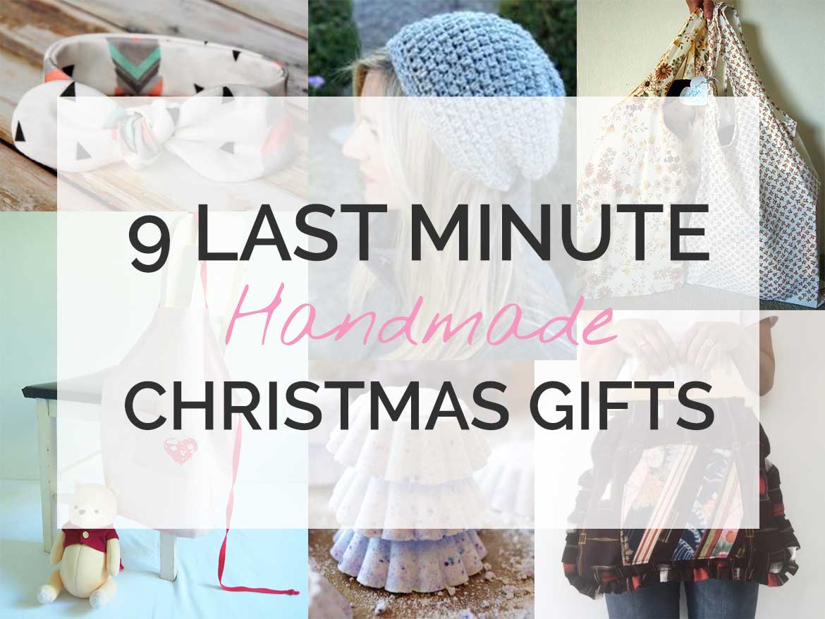 Need a last minute handmade gift idea? Here's 9 Christmas presents you can whip up in no time!