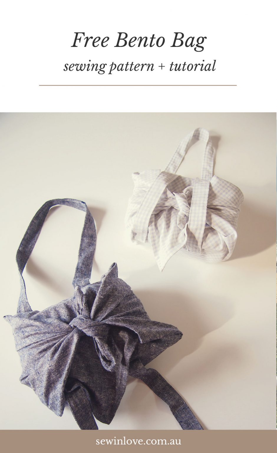 Bento Bag Free Sewing Pattern...with Handles! Sew in Love