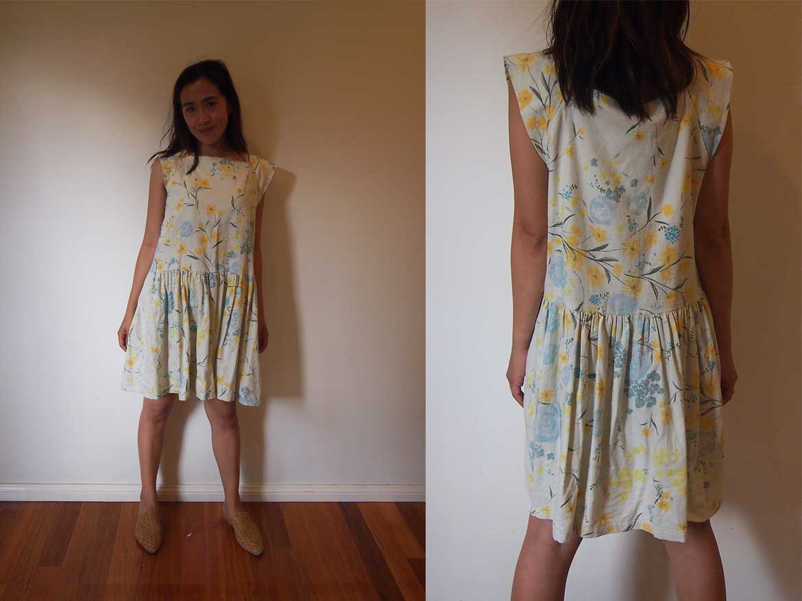 Japanese Cotton Dress from I Am Cute Dresses | I made this dress using Nani-Iro cotton fabric. More photos and book review at www.sewinlove.com.au