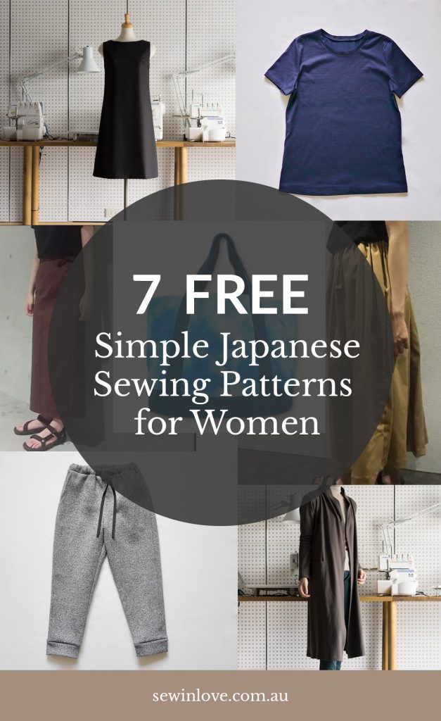 Free Japanese Sewing Patterns for Women | skirts, pants, coat, bag and top patterns, all free are available for download online. Get the list at www.sewinlove.com.au