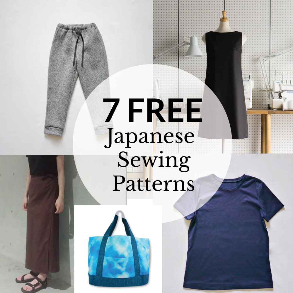 Japanese Sewing Patterns for Women FREE - A list of free Japanese sewing patterns for you to try today! Get it at www.sewinlove.com.au