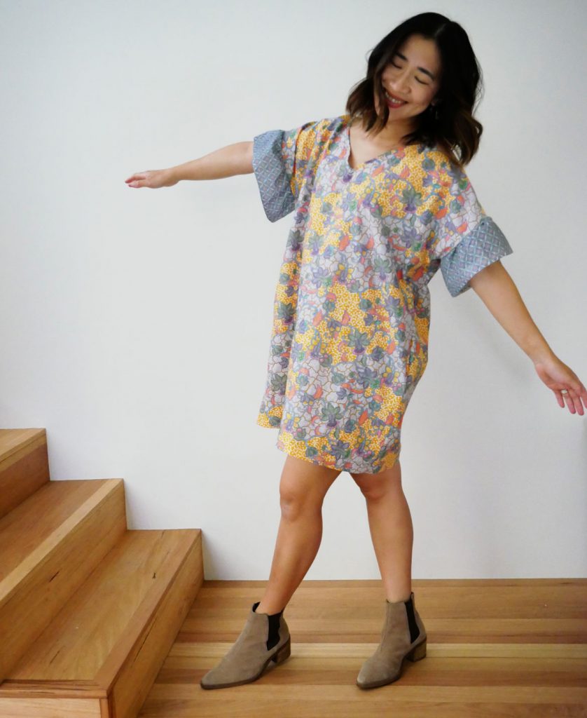 Free Ruffle Sleeve Dress Sewing Pattern + Tutorial | Free sewing pattern for women who are DIY lovers! Make your own ruffle sleeve dress using this free and easy sewing pattern and tutorial. Lots more fashion sewing at: https://www.sewinlove.com.au/